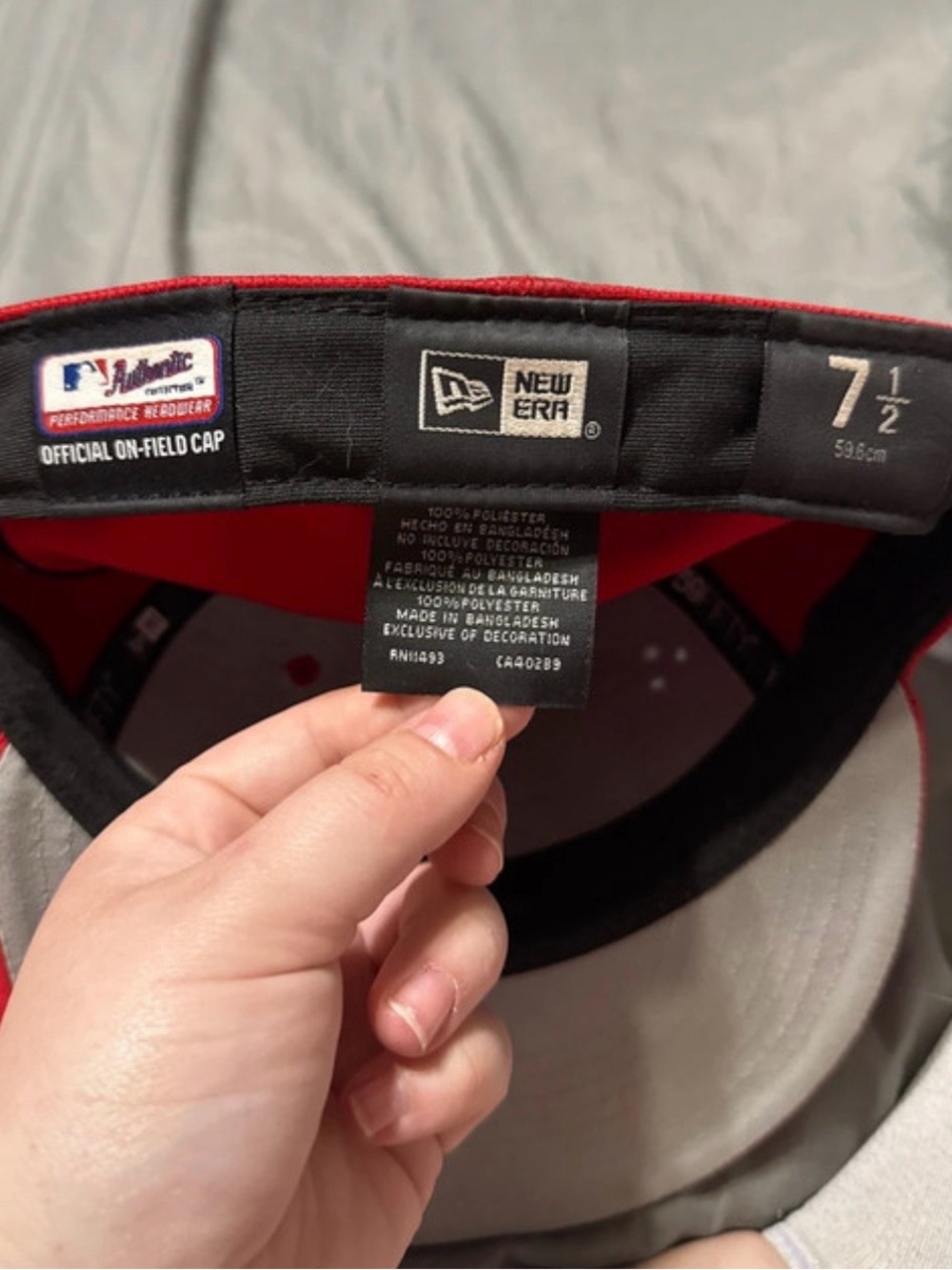 Red Baseball Cap - Picture 2 of 5